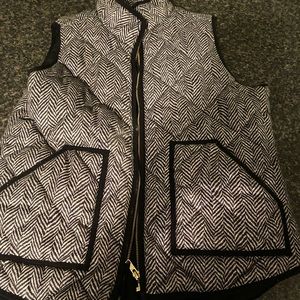 J Crew herringbone vest size medium
